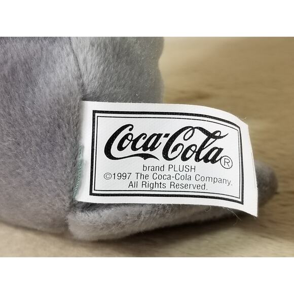 Coca Cola Polar Bear Seal Bean Bag Plush 1997 1998 Christmas 8" New Vintage x3 - Picture 6 of 16